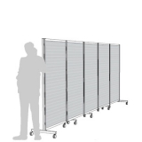 Separè autostabile ALA ROLLER "alveolare" - cm 516x190h (5 elementi) - Separè autostabile ALA ROLLER 