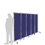 Separè autostabile ALA ROLLER "TXT" - cm 516x190h (5 elementi) - Separè autostabile ALA ROLLER 