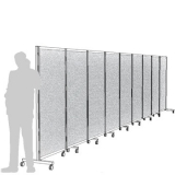 Separè autostabile ALA ROLLER "feltro" - cm 916x190h (9 elementi) - Separè autostabile ALA ROLLER 