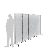 Separè autostabile ALA ROLLER "laminato" - cm 516x190h (5 elementi) - Separè autostabile ALA ROLLER 