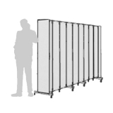 Separè autostabile CLIPPER ROLLER 30 - cm 282x180h (9 elementi) - Separè autostabile CLIPPER ROLLER 30 - cm 282x180h (9 elementi)