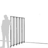 Separè a parete CLIPPER ROLLER LIGHT 30 - cm 154x180h (5 elementi) - Separè a parete CLIPPER ROLLER LIGHT 30 - cm 154x180h (5 elementi)