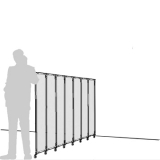 Separè a parete CLIPPER ROLLER LIGHT 30  - cm 214x140h (7 elementi) - Separè a parete CLIPPER ROLLER LIGHT 30  - cm 214x140h (7 elementi)