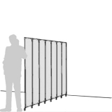 Separè a parete CLIPPER ROLLER LIGHT 30  - cm 214x180h   (7 elementi) - Separè a parete CLIPPER ROLLER LIGHT 30  - cm 214x180h   (7 elementi)