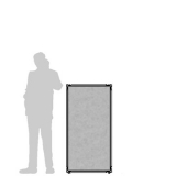 Pannello divisorio CLIPPER "feltro" - cm 65x130h - Pannello divisorio CLIPPER 