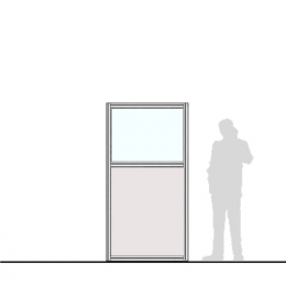 Pannello divisorio MACRO "finestrato laminato" - cm 100x200h 