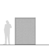 Pannello divisorio MACRO "laminato" - cm 134x200h  - Pannello divisorio MACRO 