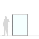 Pannello divisorio MACRO "vetroplastico" - cm 150x200h  - Pannello divisorio MACRO 