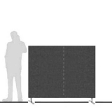 Pannello divisorio TXT autostabile con 2 basi dritte - cm 160x140h - Pannello divisorio TXT autostabile con 2 basi dritte - cm 160x140h