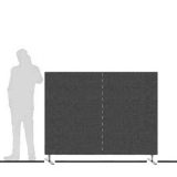 Pannello divisorio TXT autostabile con 2 basi dritte - cm 180x140h - Pannello divisorio TXT autostabile con 2 basi dritte - cm 180x140h