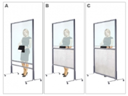 Piede stabilizzatore ALA dritto - cm 45x5h (coppia)- cm 45. con ruote pivottanti